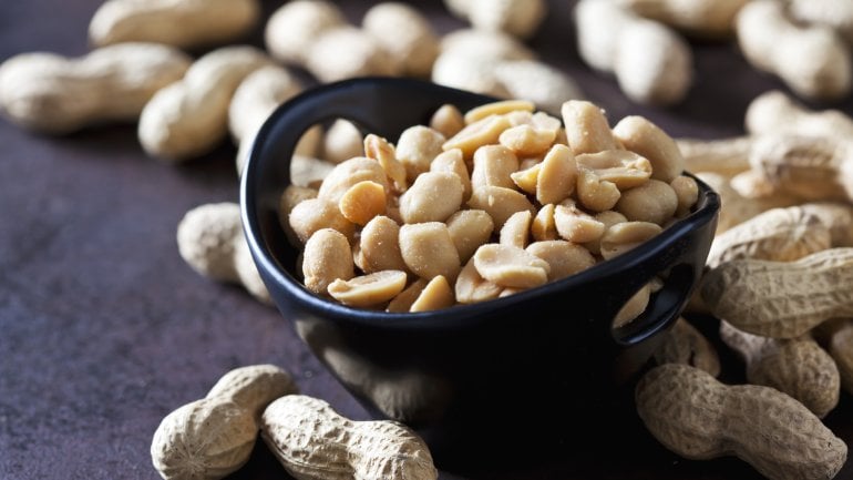 Folsäurehaltiges Lebensmittel: Erdnüsse