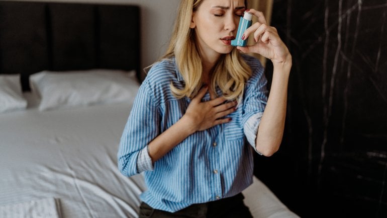 Anfallsartiger Husten nachts: Asthma bronchiale