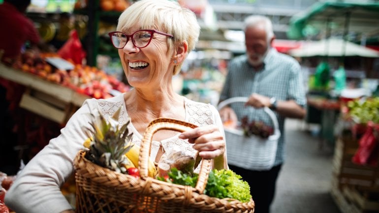 Osteoporose: Gemüse und Obst zur Ernährung