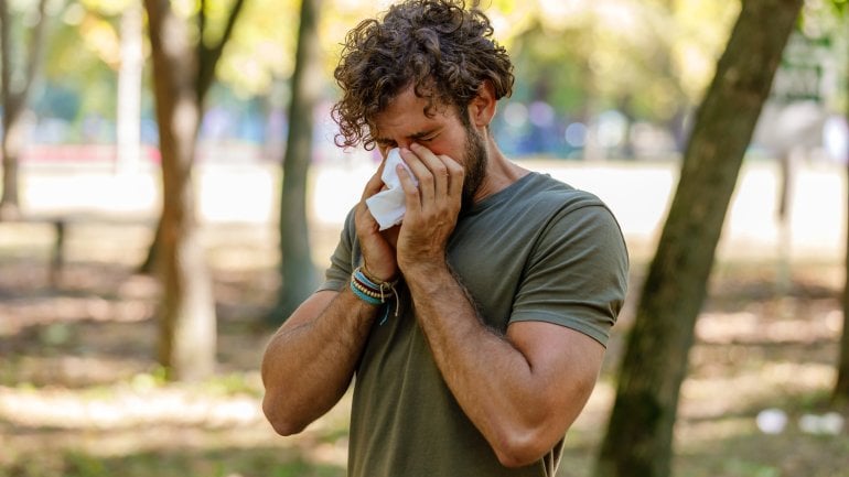 Nasensekret: Symptom bei allergischem Schnupfen