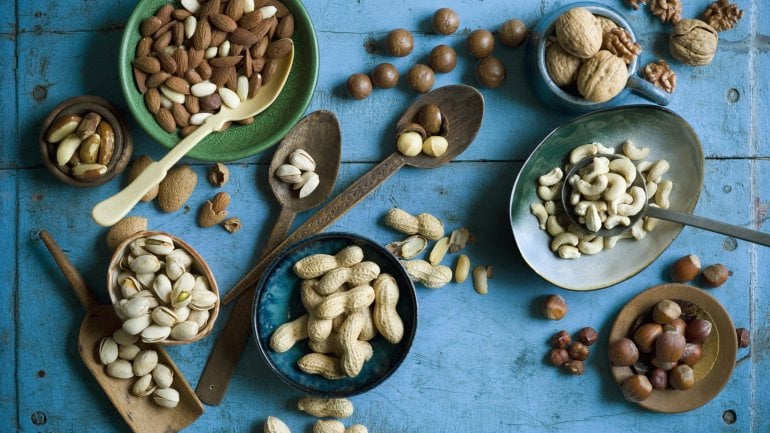 Nüsse: Lebensmittel, um Cholesterinspiegel zu senken