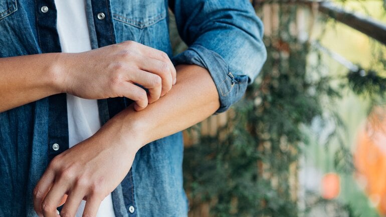 Trockene Haut und Juckreiz bei Typ-1-Diabetes