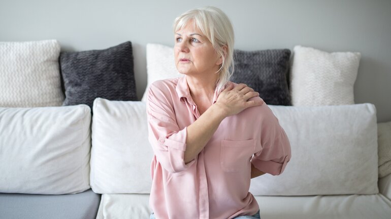 Fortgeschrittene Arthrose: Knorpel deutlich abgebaut