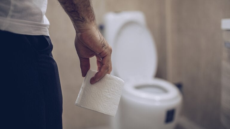 Symptom bei Darmkrebs: Stuhldrang ohne Entleerung