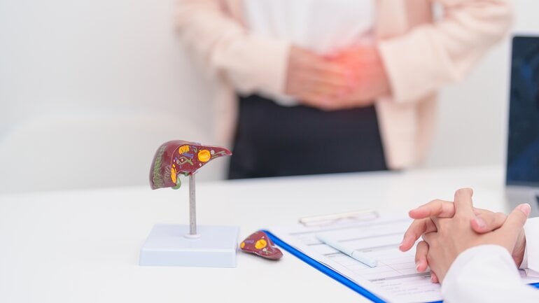 Mögliche Folge einer Fettleber: Leberzirrhose