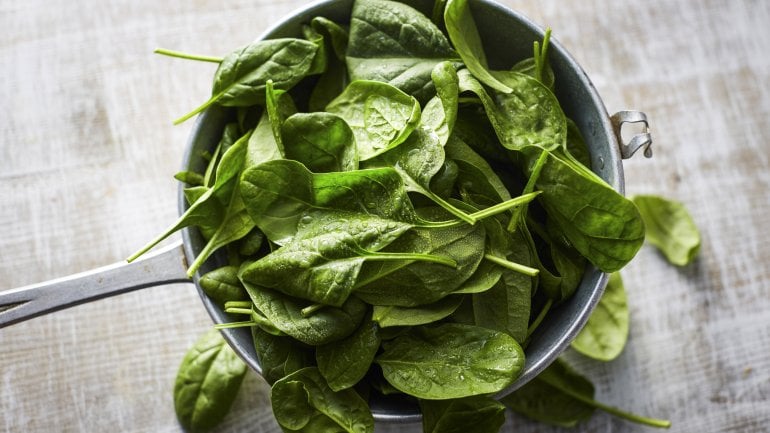 Folsäure-Lebensmittel: Spinat ist wertvolle Quelle