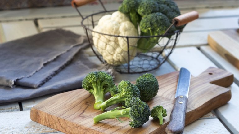 Folsäurehaltige Lebensmittel: Brokkoli und Blumenkohl