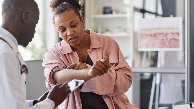 Bakterielle Superinfektion der Haut