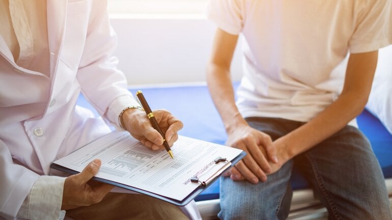 Hodeninfarkt: Ausgeprägter Druckschmerz