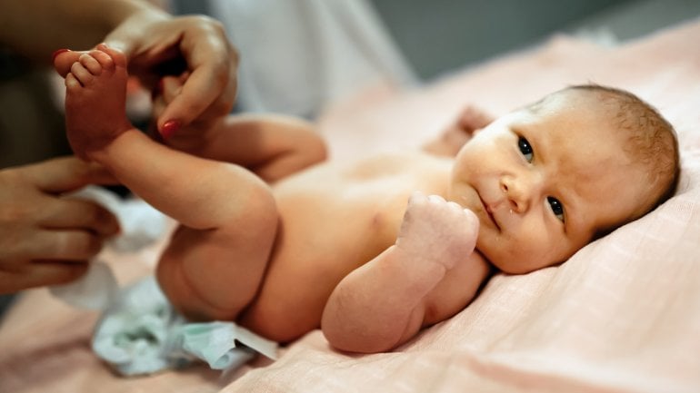 Häufig bei Babys: Windeldermatitis