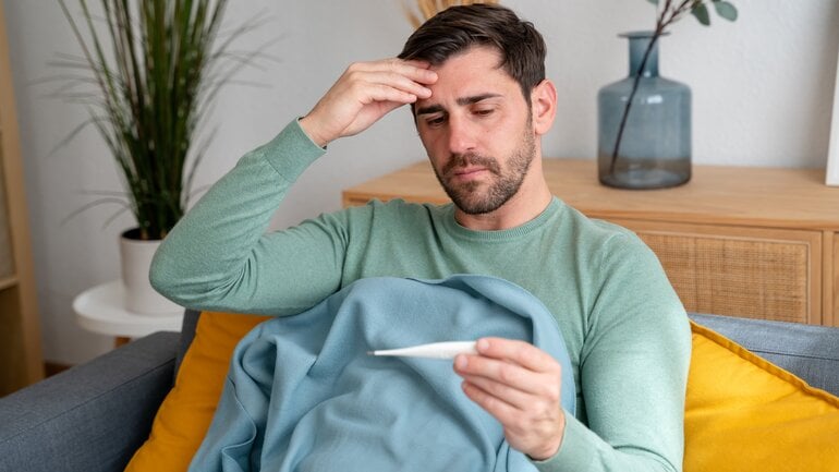 Krankheitsgefühl und Fieber: Symptome bei Lungeninfarkt