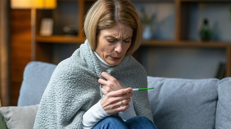 Bakterielle Myositis: Hohes Fieber kann Symptom sein