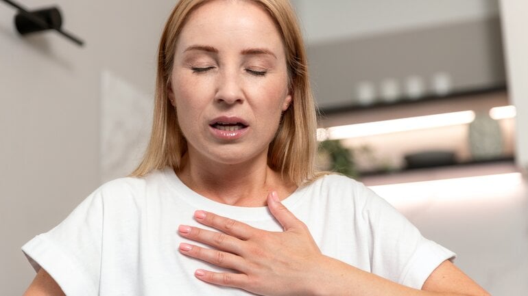 Roemheld-Syndrom: Atemnot ist Symptom