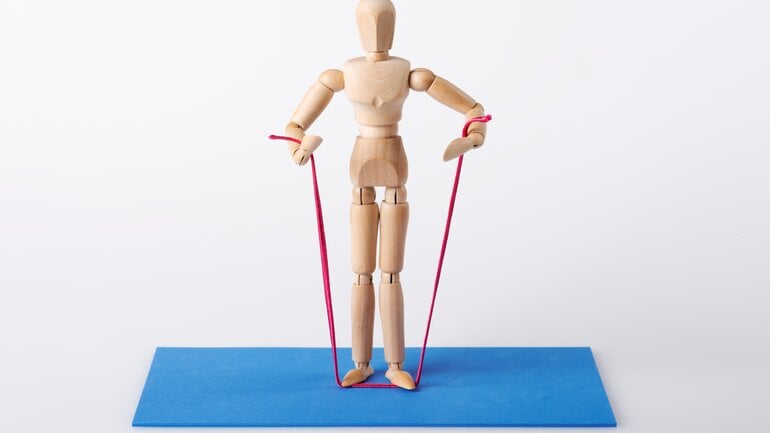 2. Fitnessband-Übung 