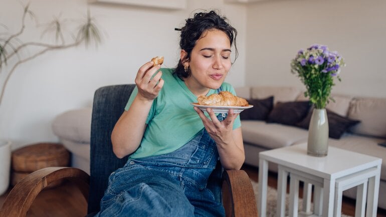Croissants zählen zu verbotenen Lebensmitteln bei Fettleber