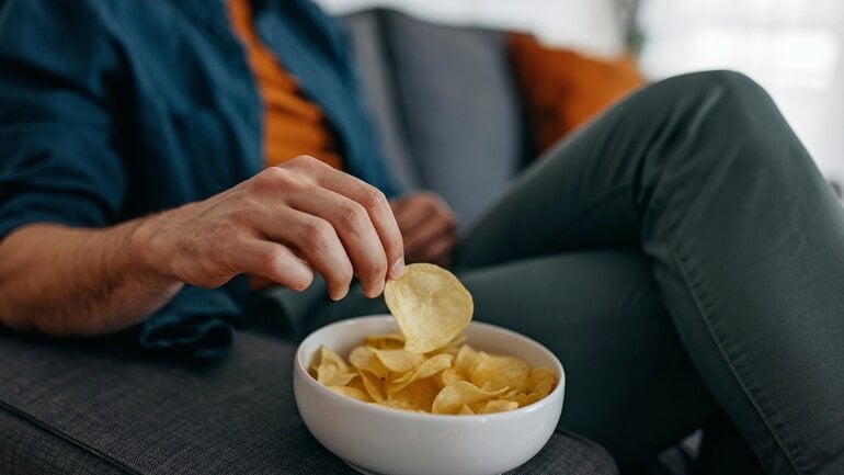 Chips belasten unnötig die Verdauung