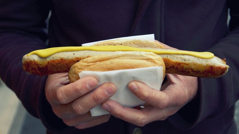 Bei Pankreasinsuffizienz besser meiden: Bratwurst