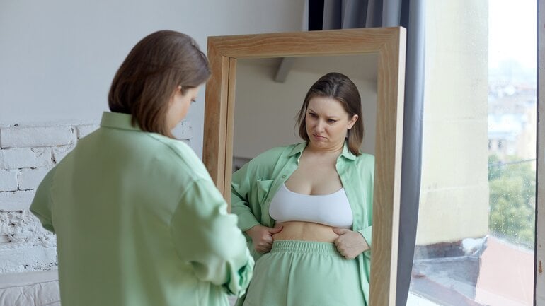 Häufiges Symptom bei Winterdepression: Gewichtszunahme 