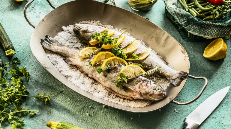 Zöliakie: Glutenfreie Ernährung mit Fisch und Meeresfrüchten