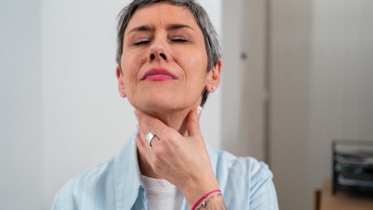 Zungenkrebs: Symptome sind vergrößerte Lymphknoten
