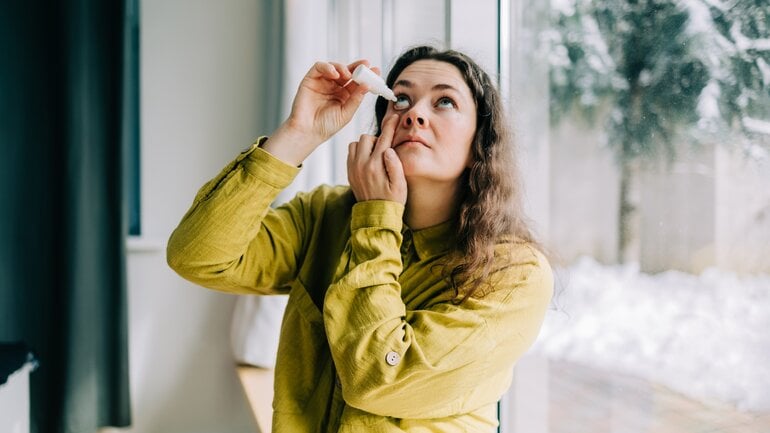 Histaminintoleranz: Tränende Augen können Symptom sein