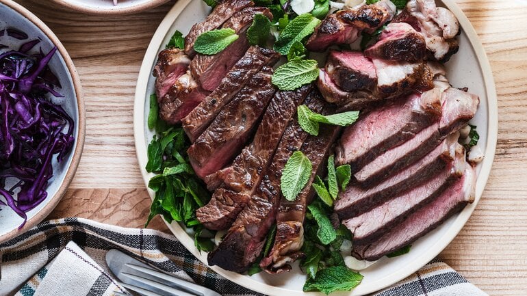 Lamm- und Rindfleisch enthält viel Kreatin