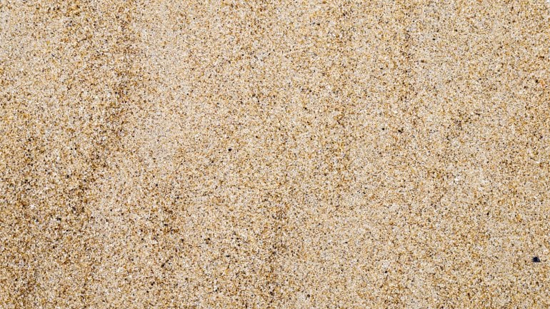 Man sieht feinen Sand. 