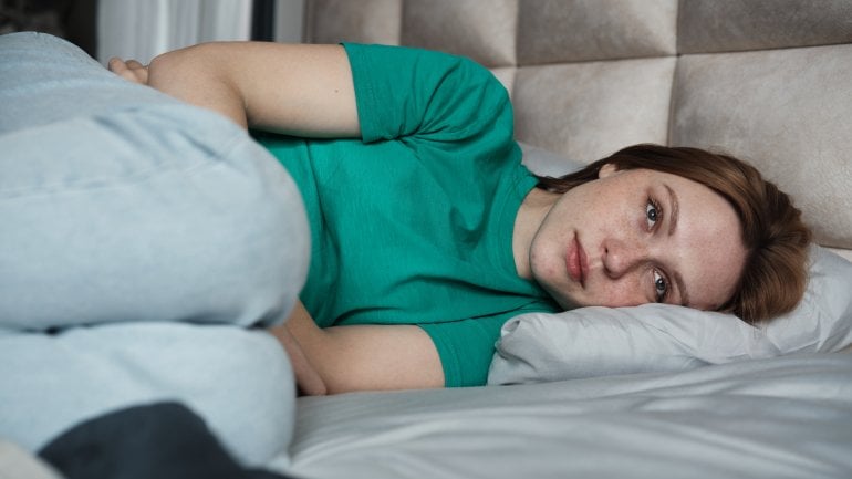 Schlafstörungen sind Symptom bei Nervenzusammenbruch