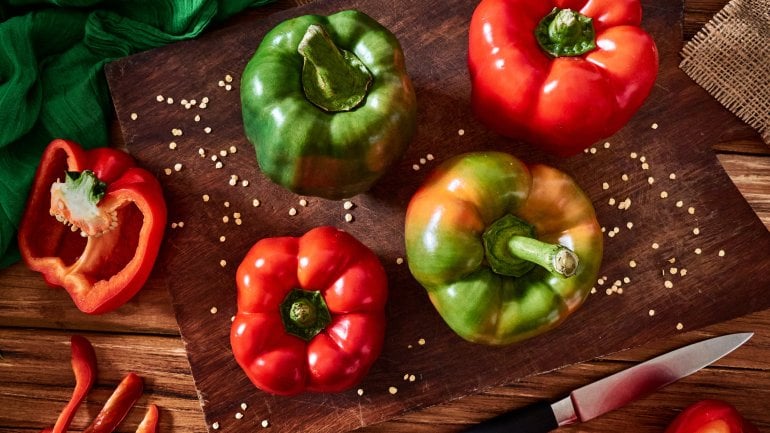 Purinarm ernähren mit Paprika