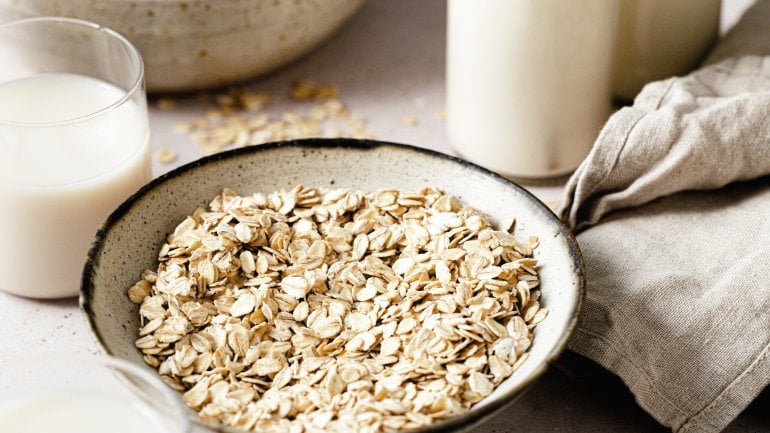 Purinarm ernähren mit Haferflocken