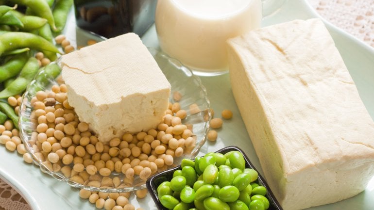 Sojabohnen sind purinhaltige Lebensmittel