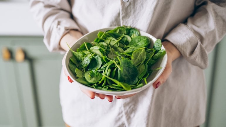 Spinat: Lebensmittel mit moderatem Puringehalt