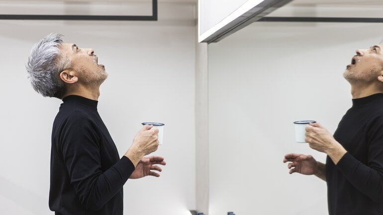 Vagusnerv-Übung: Gurgeln